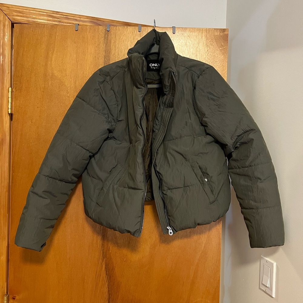 ONLY Green Quilted Jacket